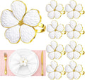 Flower Napkin Rings Set of 8, European Palace-Style Glaze, High-Temperature by Unknown