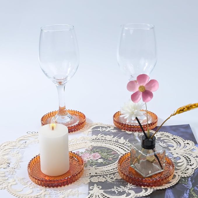 Glass Coaster 6 Pack Round Cup Coasters - Image 4