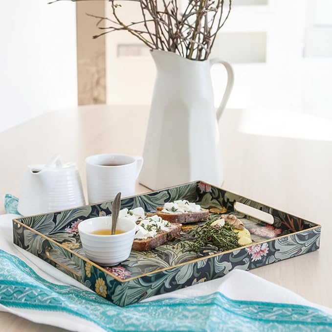 2 Pcs Serving Trays with Handles, Plastic Tray - Image 4