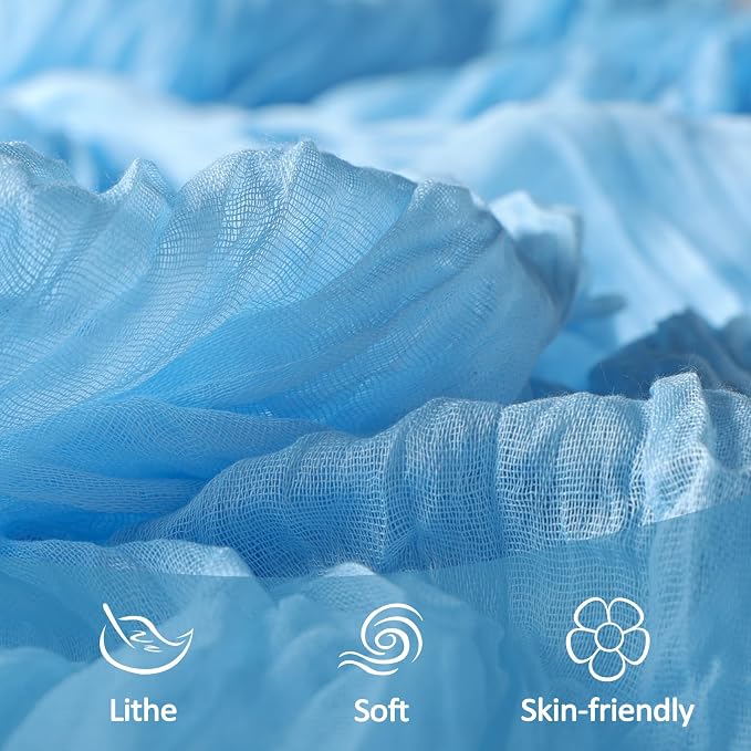 12 Pack Baby Blue Cheesecloth Table Runner 10Ft Gauze Cheese Cloth Table Runner - Image 5