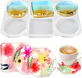 Resin Coaster Molds, 3 Variety Shaped 4 Inch Coaster Casting Molds | Large 6 by ZQYSING