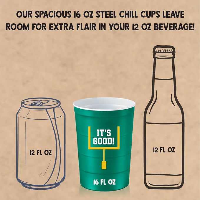 Steel Chill Cups 16 oz. Reusable Party Cups, 100% recyclable - Image 4