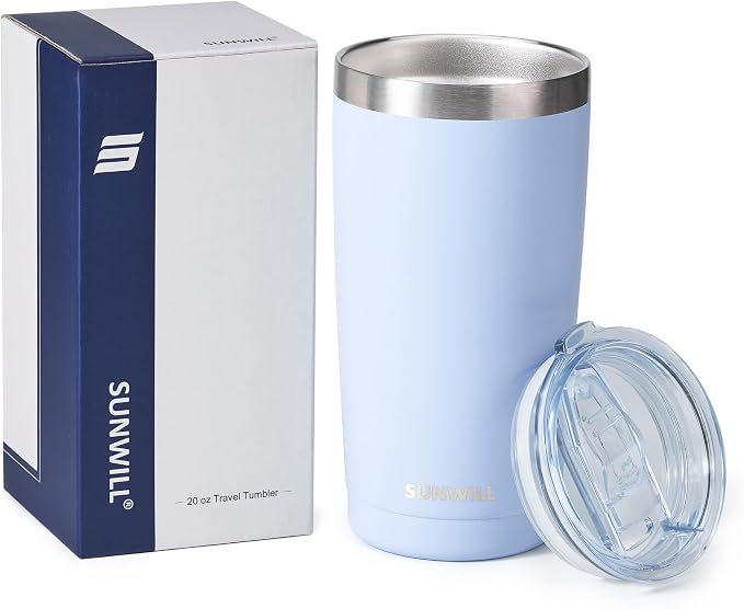 SUNWILL Travel Coffee Tumbler 20 oz, Insulated Mug - Image 5
