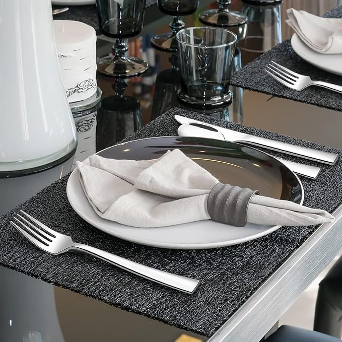 Silverware Set for 8, CXJY 40-Piece Stainless Steel Flatware Cutlery Set - Image 7