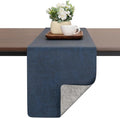 Table Runners 72 Inch Long, Dual-Sided Faux Leather Table Runner | Waterproof by Chitomars