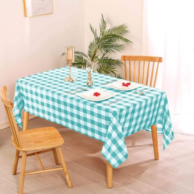 54 x 108 Inch Checkered Tablecloth Rectangle - Image 5