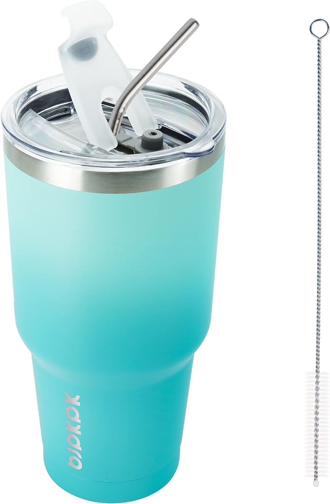 BJPKPK 30 oz Tumbler with Lid and Straw, Insulated Stainless Steel Cup | Double by BJPKPK