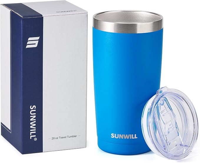SUNWILL Travel Coffee Tumbler 20 oz, Insulated Mug - Image 5