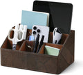 PU Leather Desktop Organizer, Home Luxury Remote Control Holder, Office Desk by Unknown