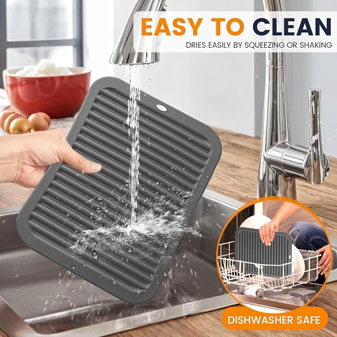 Silicone Trivet Mats 4 Heat Resistant Pot Holders Multipurpose Non-Slip Hot Pads - Image 6