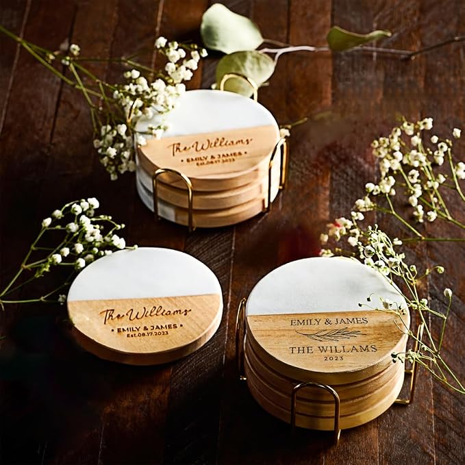 Personalized Coasters, Wedding Gift - Image 6