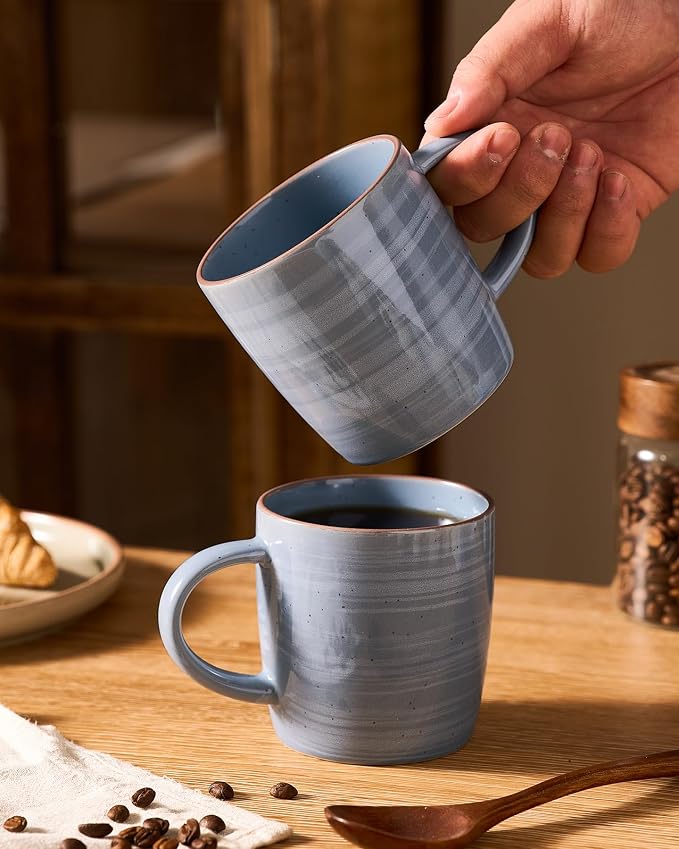 famiware Coffee Mugs Set of 6, Meteor 13 oz Ceramic Mug Cup Set - Image 6