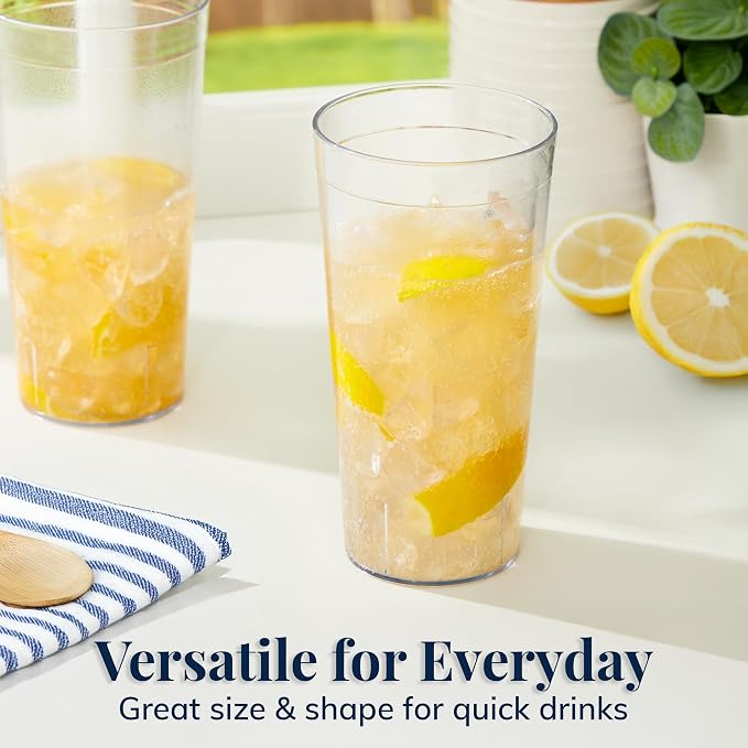 US Acrylic Cafe Plastic Reusable Tumblers, Restaurant Style, Made in USA - Image 5