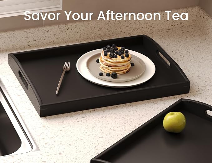 Bamboo Set of 2 Serving Trays - Image 4