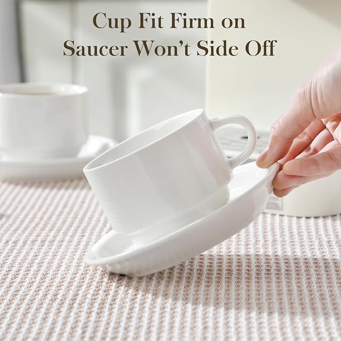 MALACASA 8 OZ Porcelain Espresso Cups - Image 7