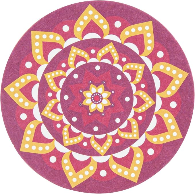 Restaurantware Round Paper Floral Coaster, 48 Pack - Image 20