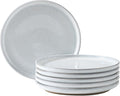 Ceramic Dinner Plates Set of 6, Stoneware 8 Inch, Dishwasher and Oven Safe by Tikooere