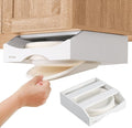 10-inch Paper Plate Dispenser Under Cabinet, Bamboo Paper Plate Holders by CKIU