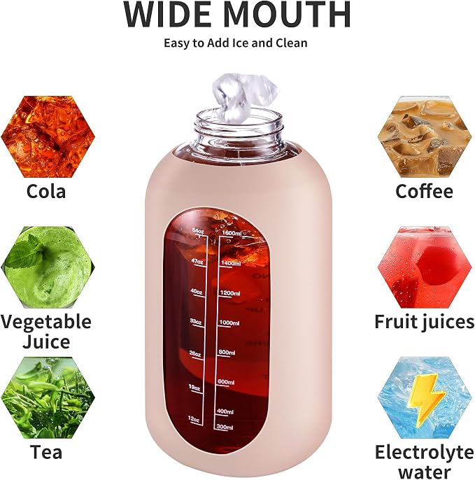 CIVAGO 64 oz Glass Water Bottle - Image 5