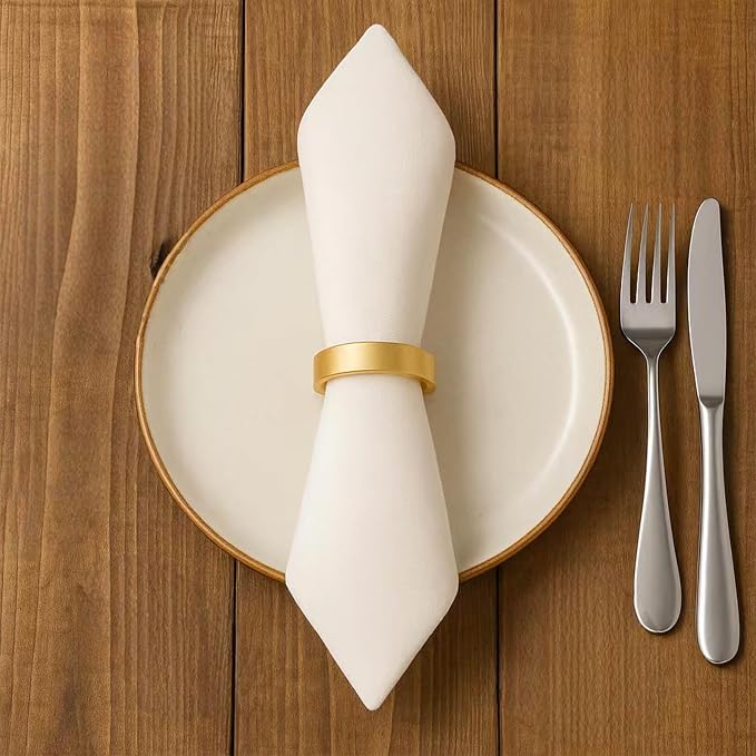 24 Pcs Stainless Steel Napkin Rings - Image 5