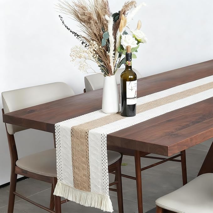 Placemats Set of 6, Natural Round Placemats - Image 7