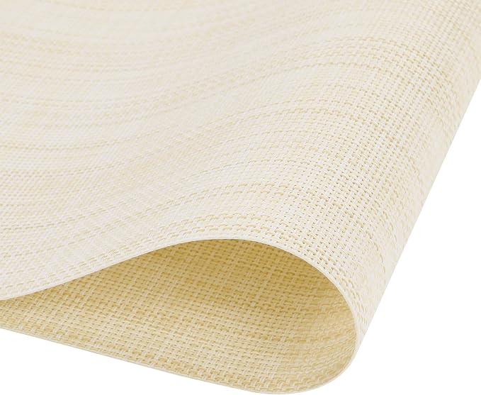 SHACOS Woven Vinyl Table Runner PVC Table Runners 12 x 54 inch Wipeable Plastic - Image 7