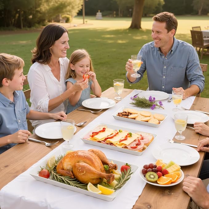 6-Pack Serving Tray in 3 Sizes, Serving Platter, Trays - Image 6