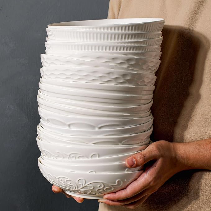 Pasta Bowls 32oz, Ceramic Large Salad Bowls 8 inch, Entertaining, Dinner - Image 6