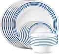 Corelle Vitrelle 18 Piece Glass Dinnerware Sets Service by Corelle