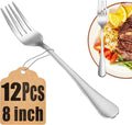 12 Piece Dinner Forks Set, Food-Grade Stainless Steel Silverware Forks by MUTNITT