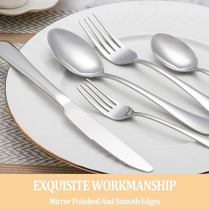 20 Piece Silverware Set Service - Image 4