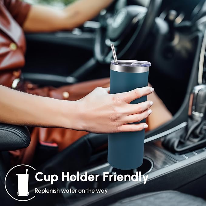 Volhoply 12 Pack Skinny Tumblers - Image 4