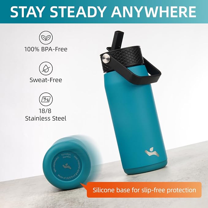 Konokyo 25 oz Insulated Stainless Steel Water Bottle - Image 4
