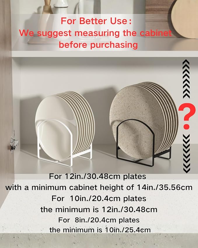 4 Pack Kitchen Plate Holder Organizer - Image 4