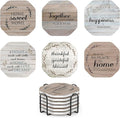 UMIRRO Absorbent Ceramic Stone Coasters Set of 6 by Umirro