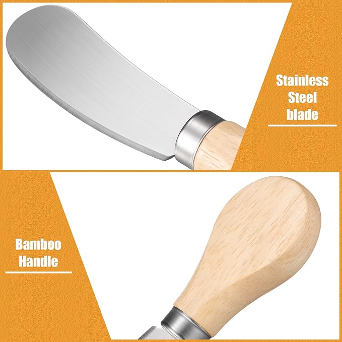 24 Pcs Little Cheese Spreader Knives 4.7 Inch Stainless Steel Butter Spreader - Image 5