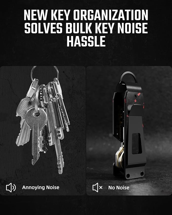 Key Organizer Compact Key Holder Metal Key Chain Minimalist key case key holder - Image 3