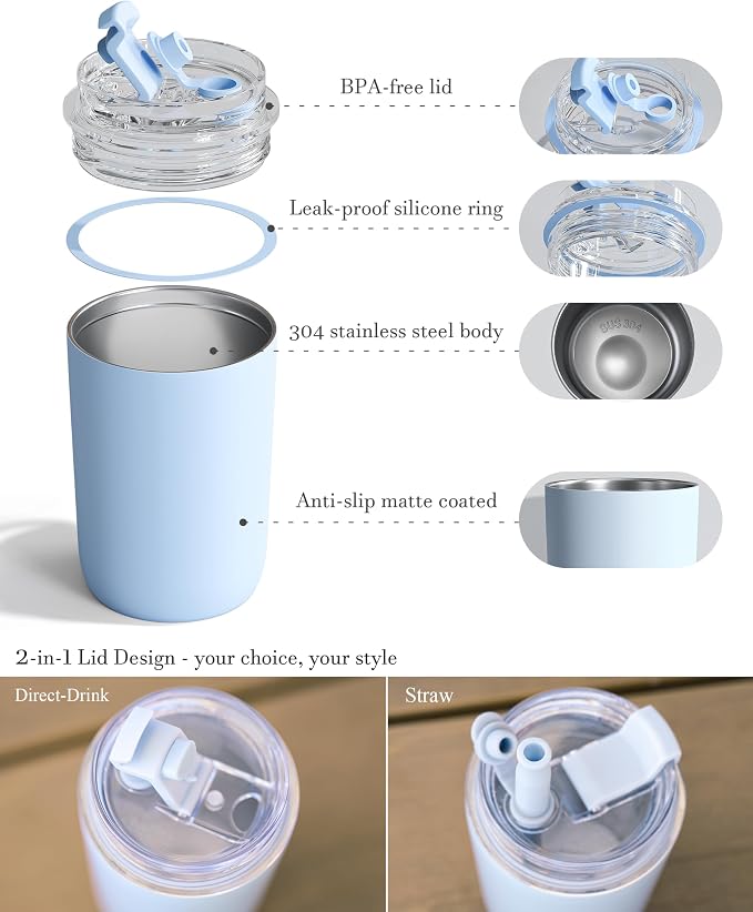 10 oz Insulated Coffee Tumblers, Travel Coffee Tumblers - Image 4