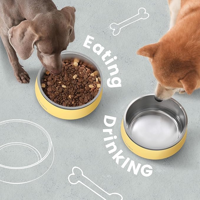 Pawaii Dog Bowl, 68 oz Stainless Steel Food and Water Bowl, ID Tag, 1 Pack | - Image 9