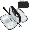 FYY Electronic Organizer, Travel Tech Pouch, Cable Organizer Black Quilted | by FYY