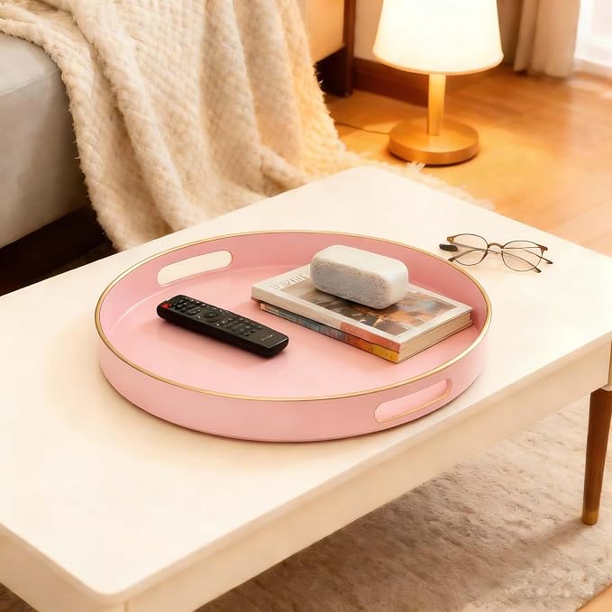 Pink Decorative Serving Tray - Image 5