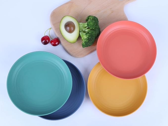 7.8 Inches Unbreakable Wheat Straw Plates - Image 4