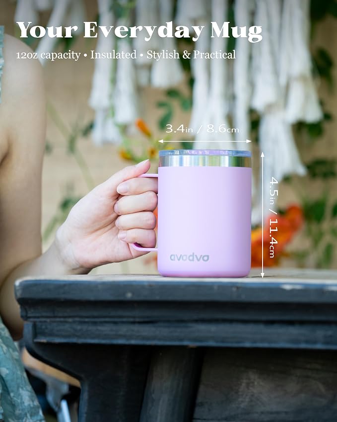4 Pack 12oz Insulated Coffee Mug - Image 3