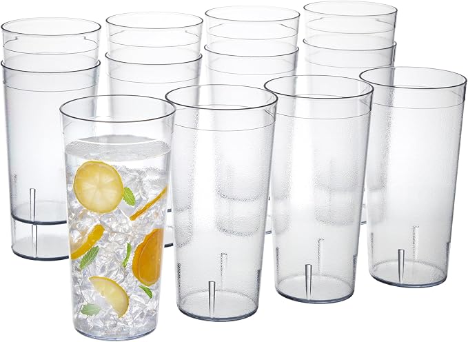 US Acrylic Cafe Plastic Reusable Tumblers, Restaurant Style, Made in USA by USAcrylic
