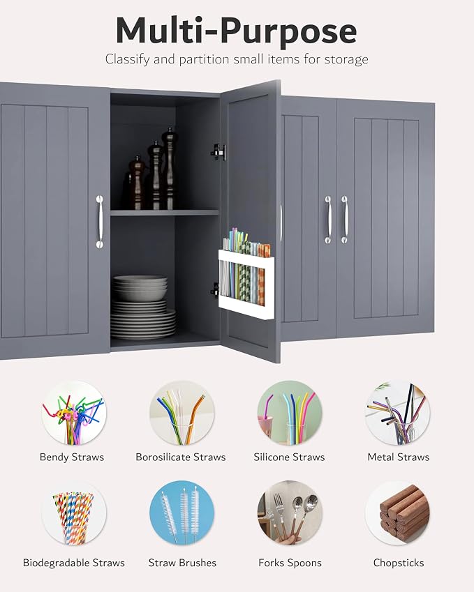 Acrylic Straw Holder & Organizer - Image 6
