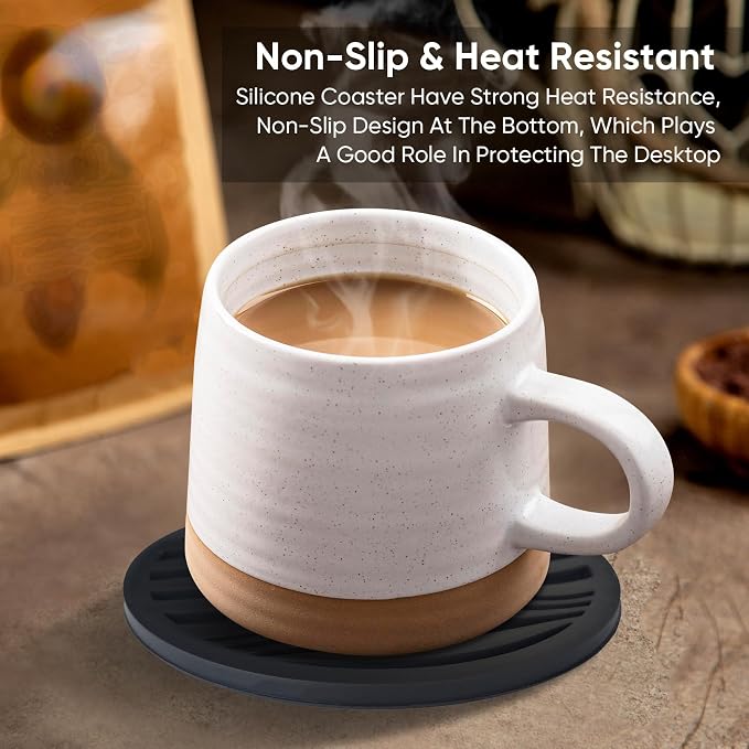 6 Pack Rubber Drink Coasters - Image 2