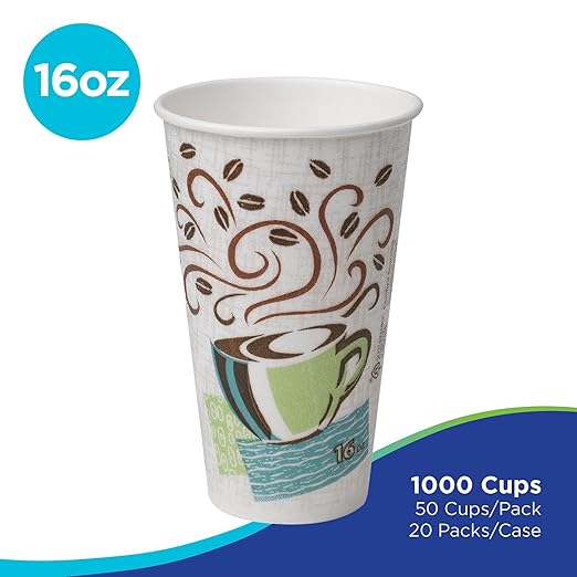 Georgia-Pacific Dixie PerfecTouch 16 oz Paper Coffee Cups By GP PRO, Coffee - Image 2