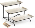 LAUCHUH 3 Tier Serving Tray, Porcelain Serving Platters and Trays by LAUCHUH