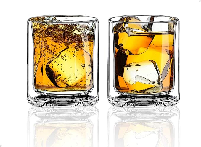 Sun's Tea Double Walled Drinking Glass, Manhattan-Style Glass by SunsTea