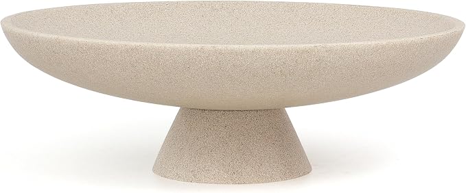 Modern Pedestal Decorative Bowl, Large Resin Fruit Bowl, coffee tables by YMXYJM